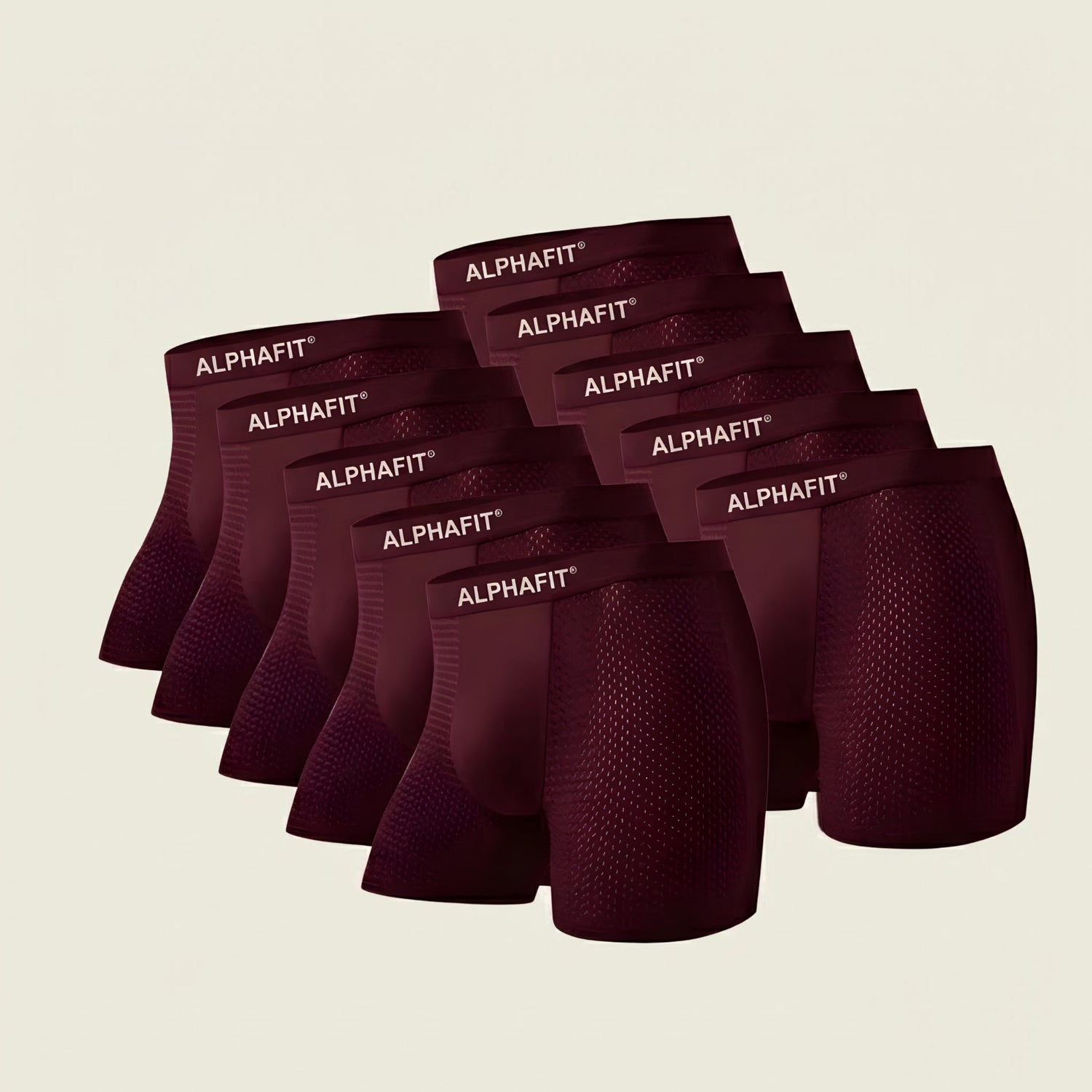 ALPHAFIT® Bamboo Boxers 5-Pack Red | + 5 FREE