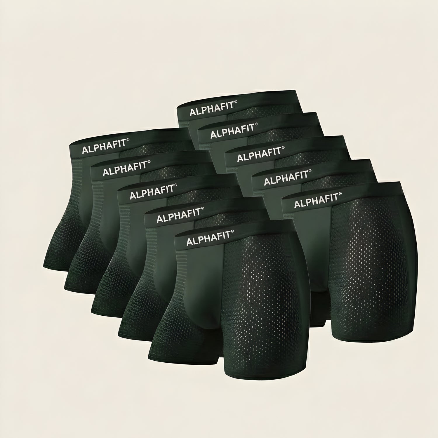 ALPHAFIT® Bamboo Boxers 5-Pack Green | + 5 FREE