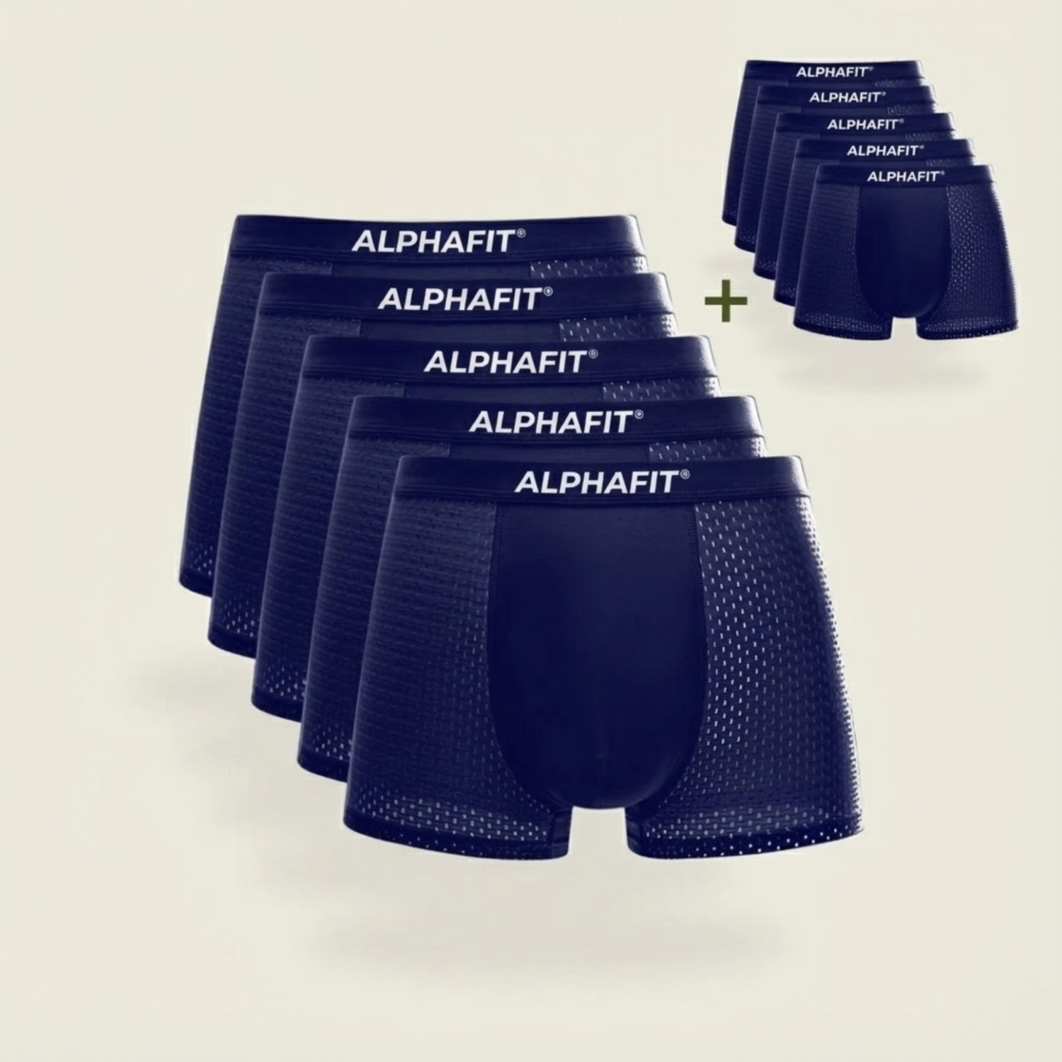 ALPHAFIT® Bamboo Boxers 5-Pack Blue | + 5 FREE