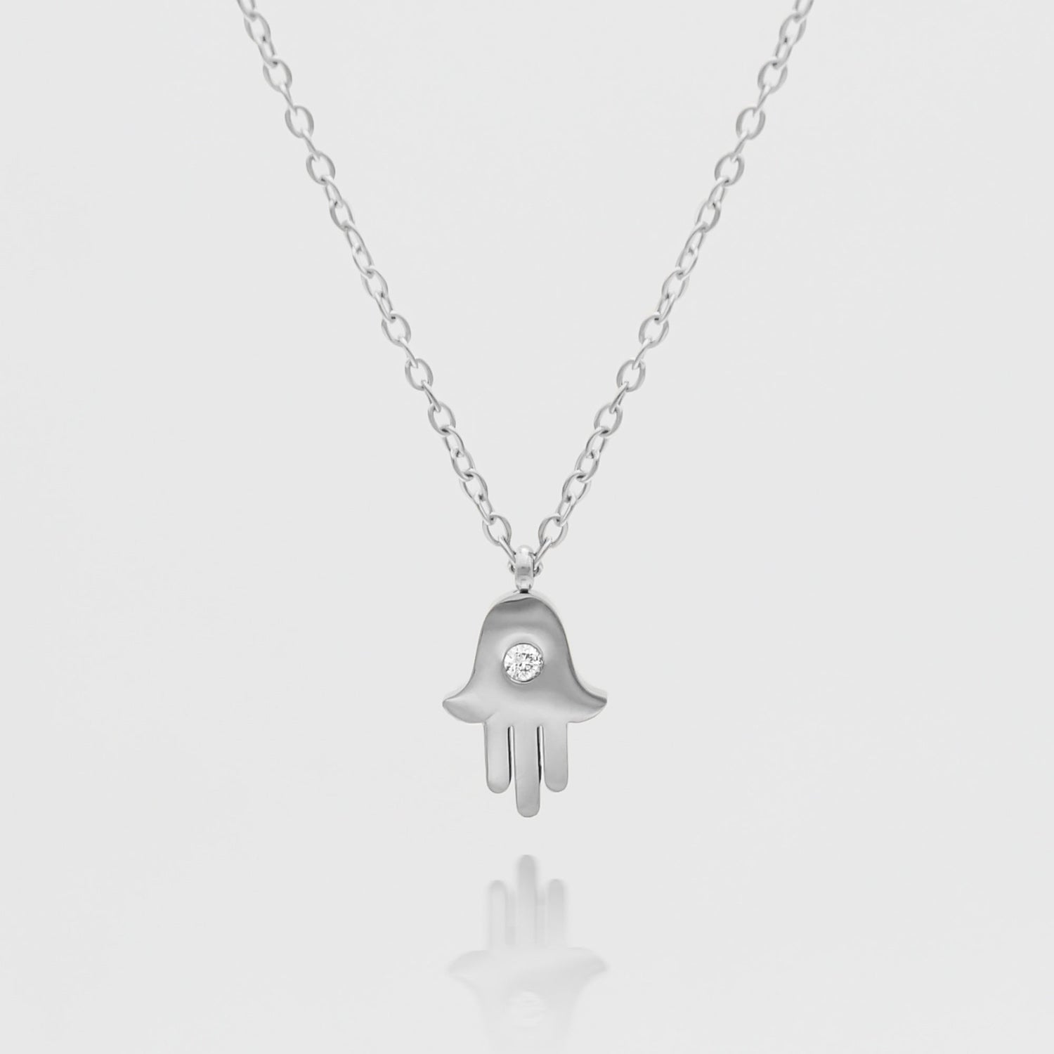 Amalie Hand of Hamsa Necklace
