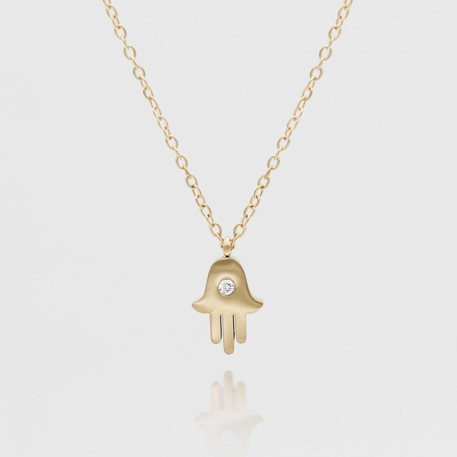 Amalie Hand of Hamsa Necklace