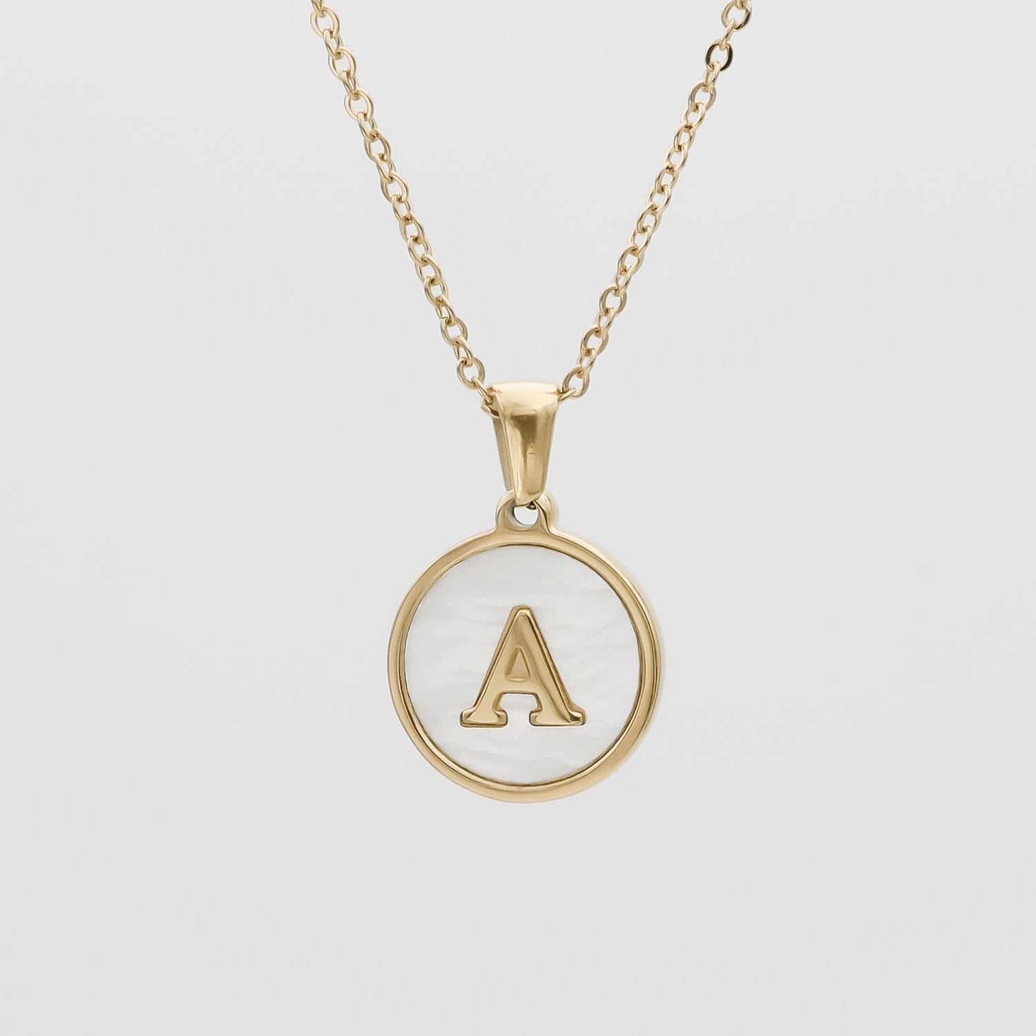 Ava Opal Initial Necklace