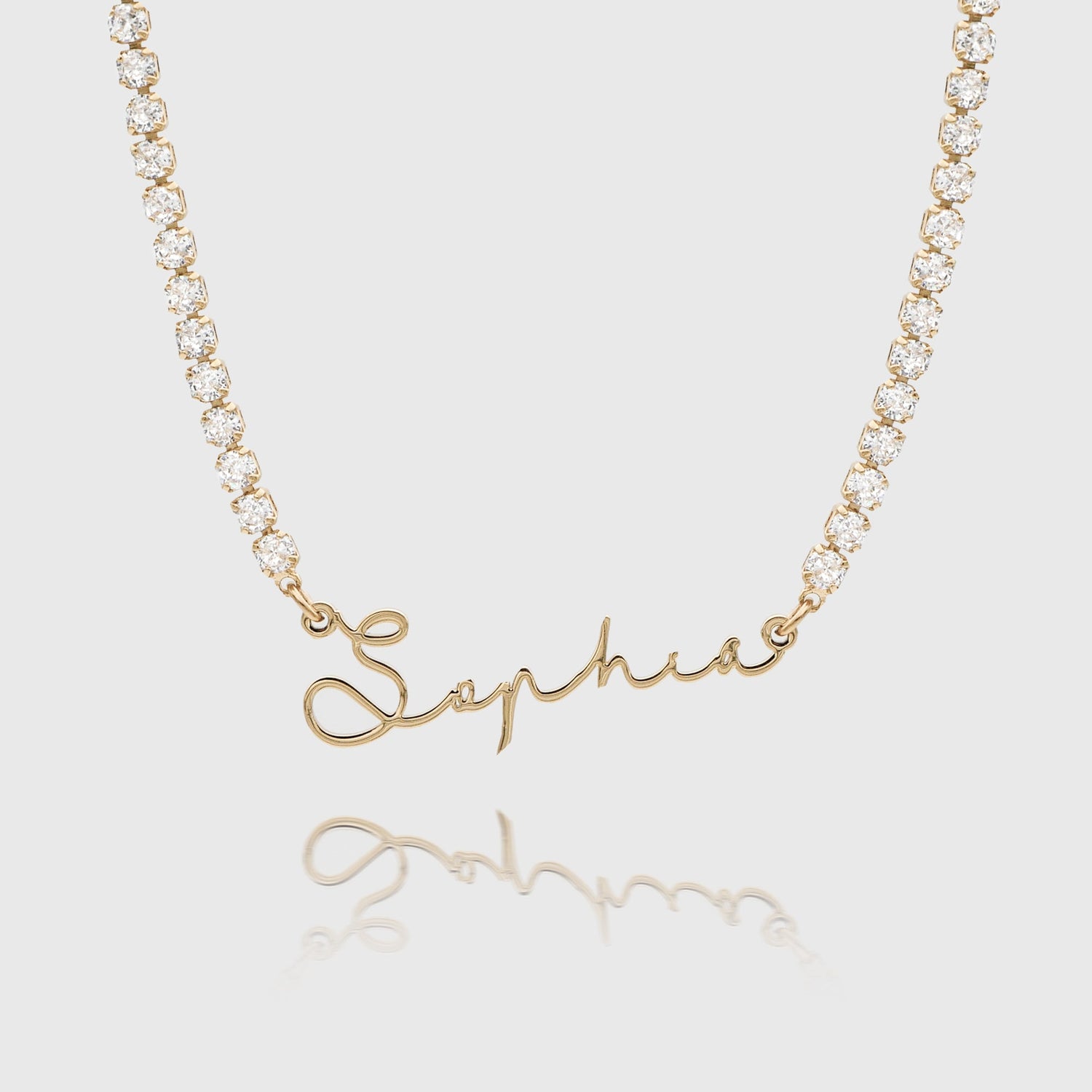 Selina Name Tennis Necklace