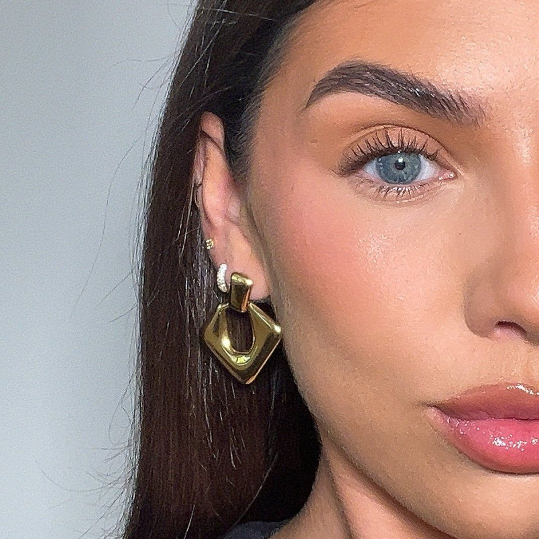 Anika Link Drop Earrings