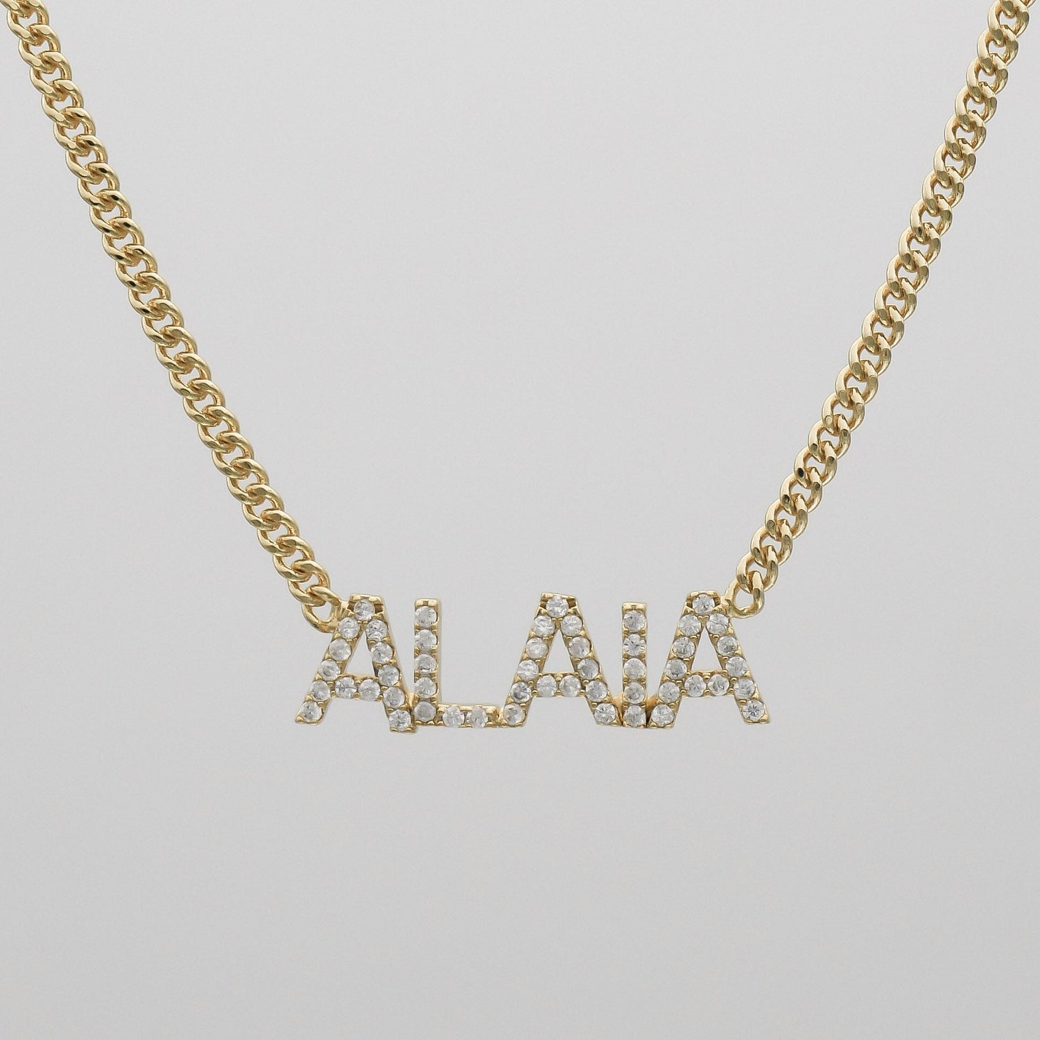 Olympia Pave Name Necklace