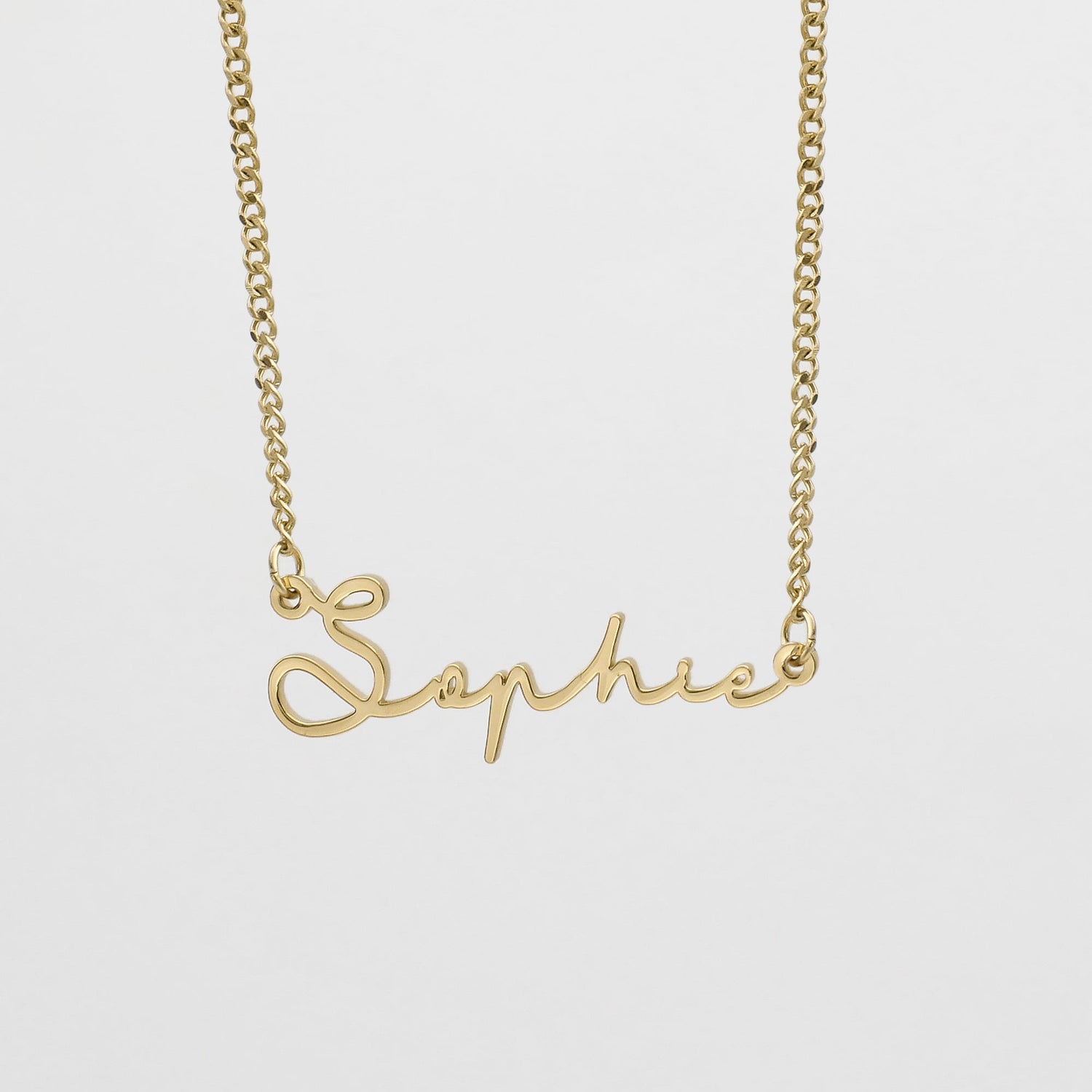 Selina Custom Name Necklace (Horizontal)