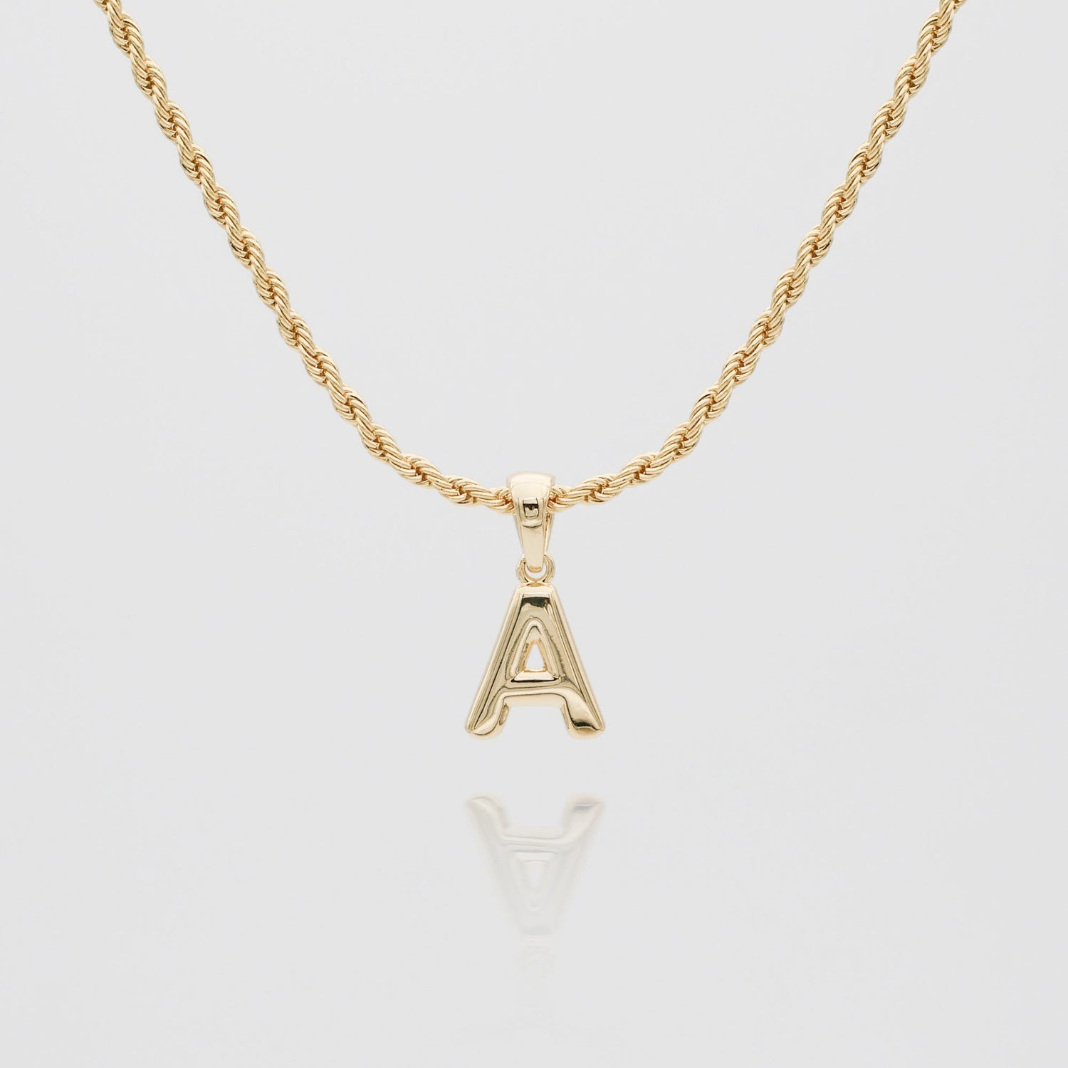 Mini Bubble Initial Necklace